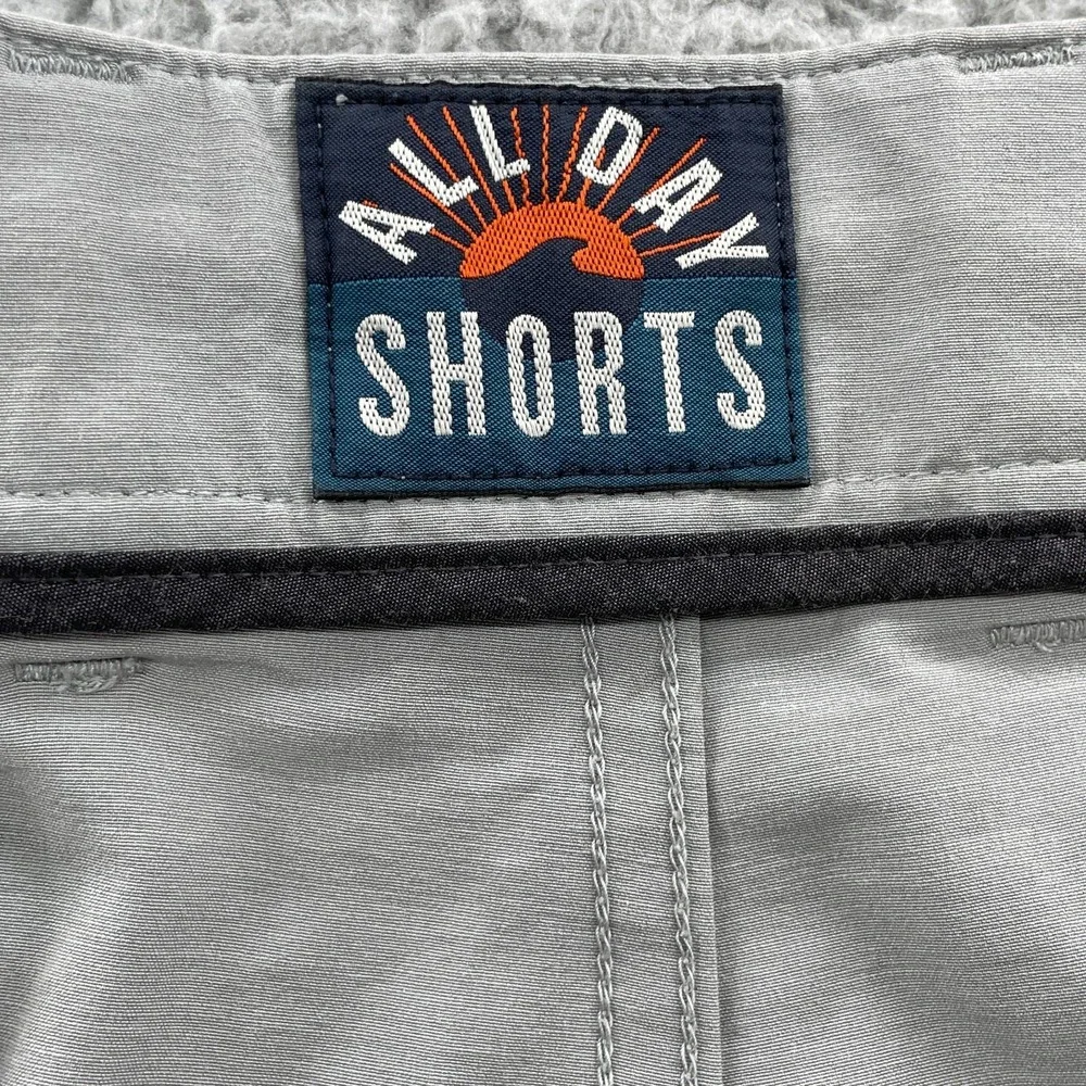 Faherty All Day Shorts Men 40x6* Gray Chino Preppy Outdoor Golf Performance Surf